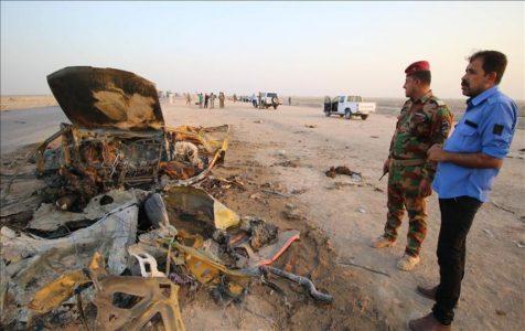 ISIS-planted roadside bomb killed three Iraqi workers in Fallujah