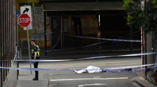 Man stabs three people before being shot by police in the latest Melbourne terrorist attack