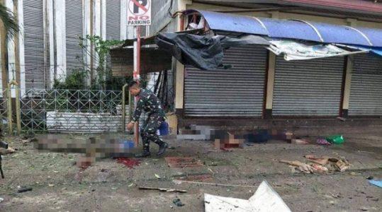 Several killed and dozens are wounded in twin blasts at Jolo church