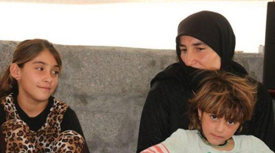 Yezidi mother with two children freed from ISIS captivity in Syria
