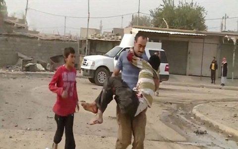 ISIS mortar attack left 44 people dead and many injured in Mosul
