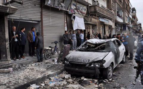 ISIS terrorist group claim responsibility for the car bomb attack near Syrian town al-Bab