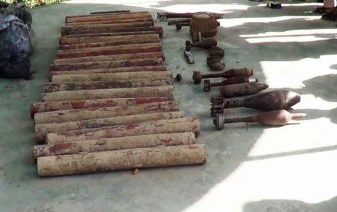 Large weapons and explosives cache of ISIS seized by Afghan security forces in Kabul