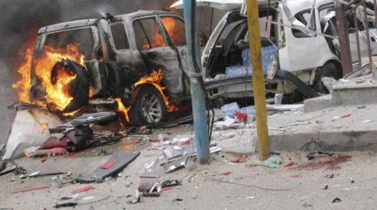 Nine people killed in powerful explosion near a mall in a busy market in Mogadishu