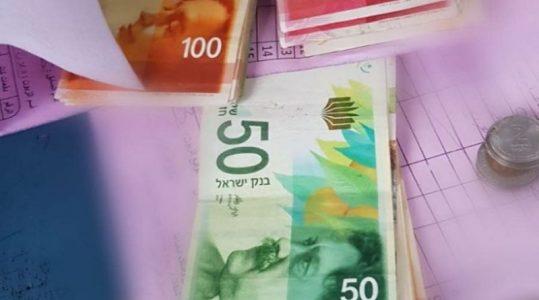 Police authorities detained Palestinian carrying thousands of shekels meant to fund terror