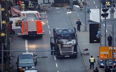 Released dashcam video footage from Berlin Christmas Market attack