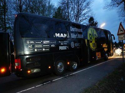 Three bombs exploded near Borussia Dortmund bus before Champions League football match