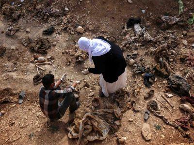 Yezidi mass graves discovered so far contain 1,646 people