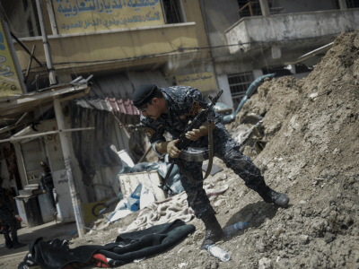 Dozens of Islamic State militants in suicide vests launch major Mosul counterattack