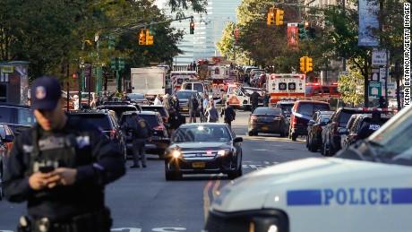 Eight people killed in New York City terrorist truck attack