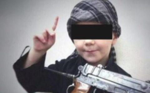 Eight-year-old son of Australian ISIS terrorist wears suicide vest