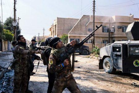ISIS terrorist activities during the battle for the liberation of the city of Mosul