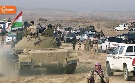 ISIS terrorists attack Peshmerga forces in Tuz Khurmatu