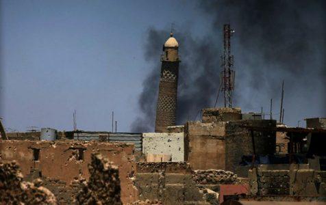 Islamic State claims a historic mosque in Mosul was destroyed by a U.S. airstrike