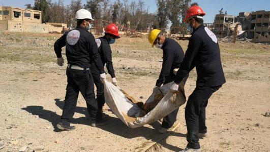 Mass graves in former ISIS areas