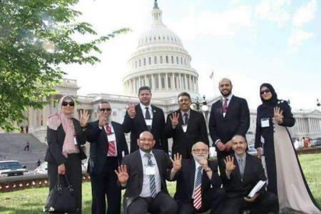 Muslim Brotherhood supporters openly showed their terrorist support during Capitol Hill visits