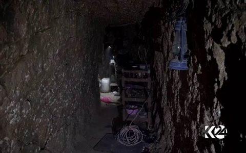 Booby traps and shocking images inside an abandoned ISIS tunnel