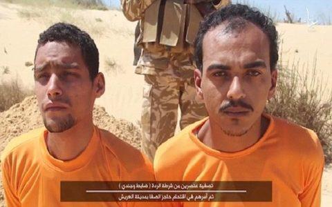 ISIS barbarians shoot two Egyptian policemen in the head and threaten Israel in new video