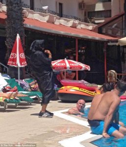 British tourists run for their lives at Turkish hotel as staff dress up as ISIS terrorists