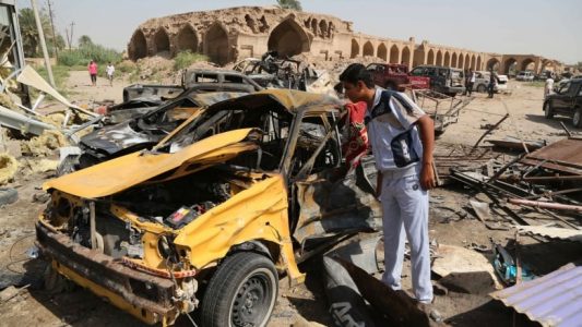 ISIS suicide bomber kills 100 people in market north of Baghdad