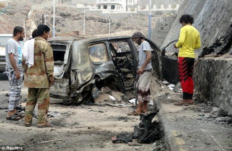 ISIS terrorists kill city governor and six of his bodyguards in Yemen car bombing