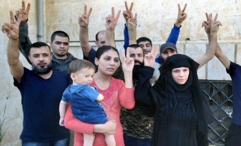 Nine hostages held by terrorist groups in Aleppo countryside set free