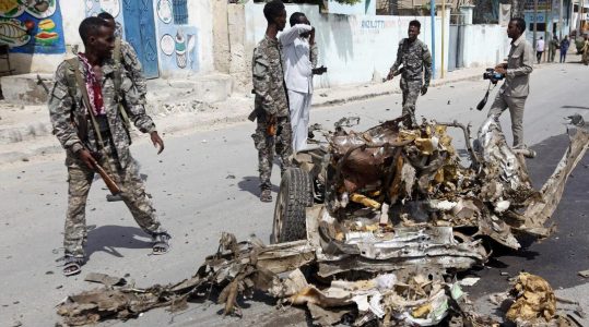 Somalia car bomb near the Presidential Palace kills four people