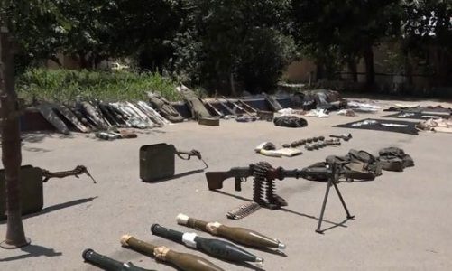 Army units discover a cache for ISIS in Deir Ezoor countryside