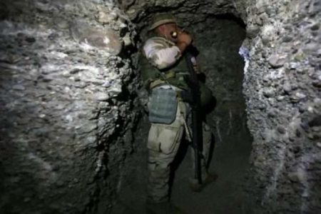 Tunnel belonging to Islamic State remnants uncovered in Aleppo