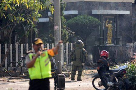 Indonesian police authorities arrested suspects linked to 2018 church bombings