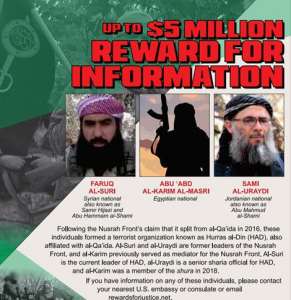 US authorities announced $15 million in rewards for info on Al Qaeda leaders