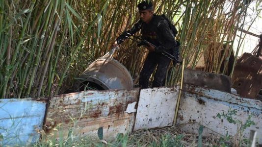 Iraqi police forces detained four alleged Islamic State terrorists