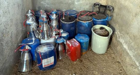 Turkish security forces seize two tons of explosives hidden by terrorists
