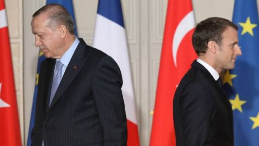 French President Macron says that Turkey works with Islamic State proxies
