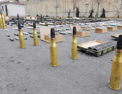 Syrian Army finds huge terrorist arms cache and at least 100 kilograms of drugs