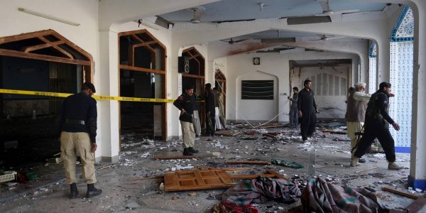 At least 15 people dead in Pakistan mosque bombing as the Islamic State claims responsibility