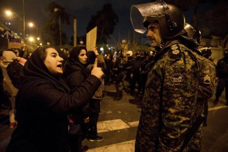 Iranian protesters chant “Revolutionary Guards are Iran’s ISIS”