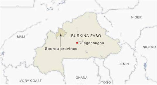 Seven children among 14 killed in roadside bomb in Burkina Faso