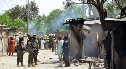 Boko Haram terrorists burned police barracks, churches and Army General’s House in Adamawa
