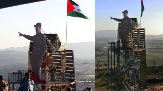 Hezbollah unveiled massive statue of Iranian general Qasem Soleimani on Israeli border