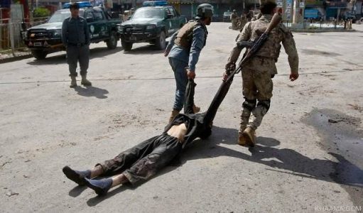 Suicide bomber killed by the Afghan police in Kandahar