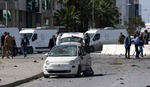 Suicide bomber on a motorcycle attacks the US embassy in Tunisia