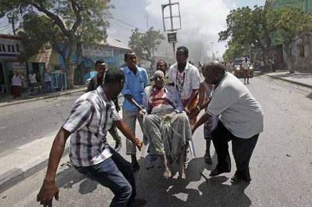 Bomb blast injured four civilians in Somalia