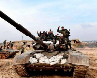 Syrian army troops shell terrorist positions in the city of Idlib