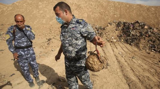 Three bodies of an officer and two security members killed by the Islamic State found in Kirkuk