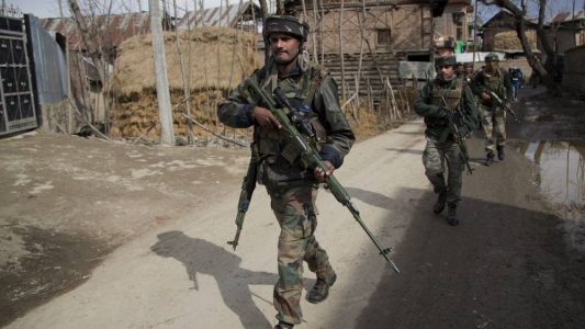 Two to three terrorists escape after gun battle with the security forces in south Kashmir