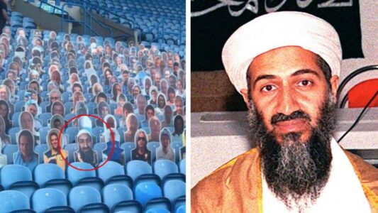 Leeds United football club sorry after Osama Bin Laden cutout appears in crowd