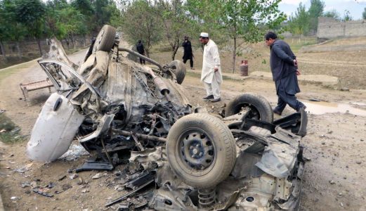 One officer killed as roadside bomb targeted police van in southwest Pakistan