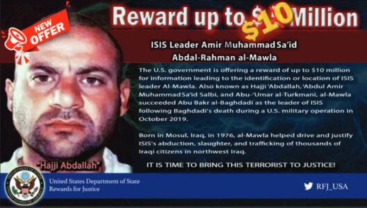 US authorities doubled reward for the Islamic State leader to $10 million