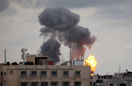 Israeli forces striked Hamas sites after Gaza rocket intercepted